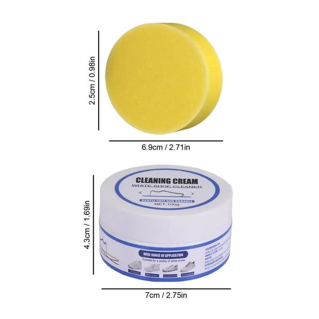Cleaning Cream for White Shoes