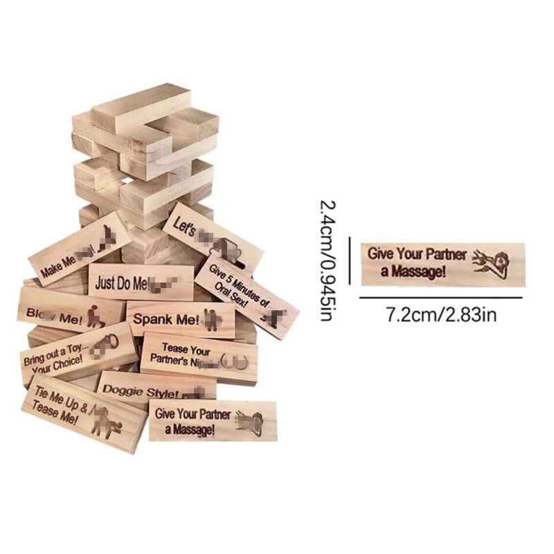 48PCS Block Tower Game Couple Activities