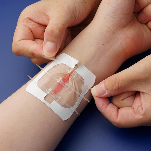 8Pcs Zipper Tie Wound Closure Patch