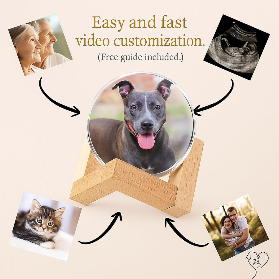 3D Crystal Memory Ball Lamp