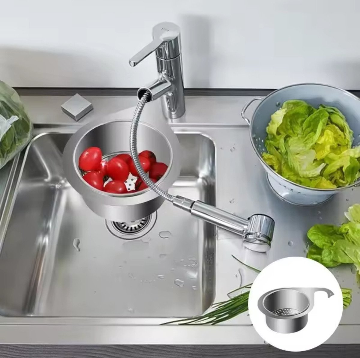 Stainless Steel Swan Sink Strainer